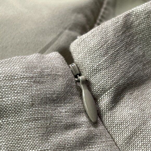 Banana Republic Pencil Skirt Womens 14 Linen Cotton Blend Beige - Picture 4 of 7